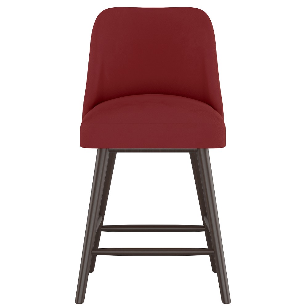 Geller Modern Counter Height Barstool Dark Berry Velvet Project 62 From Target Accuweather Shop