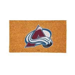 EvergreenNHLColorado Avalanche Logo Natural Coir 28 x 16 Inches Indoor Outdoor Doormat - 1 of 4