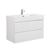 NicBex Floating Bathroom Vanity with Sink,Bathroom Sink Vanity with 2 Drawers,35.8 inch Bathroom Sink Cabinet without Drain and Faucet,Pre-assembled - 2 of 4