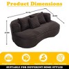 MOONMISS Durable Comfort Lounger High Back Bean Bag Chair Couch, Accent Floor Soft Lounge Chair - 2 of 4