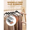 HOUSE DAY Velvet Skirt & Pant Hangers with Adjustable Clips Black 24 Pack - 4 of 4