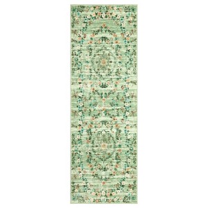Washable Modern Floral Rugs for Living Room, Ultra Thin Soft Non Slip Bedroom Carpet, Indoor Farmhouse Floor Rug for Dining Room Kitchen - 1 of 4