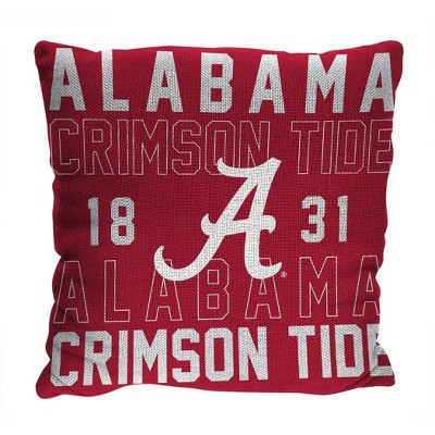 NCAA Alabama Crimson Tide 20"x20" Woven Pillow