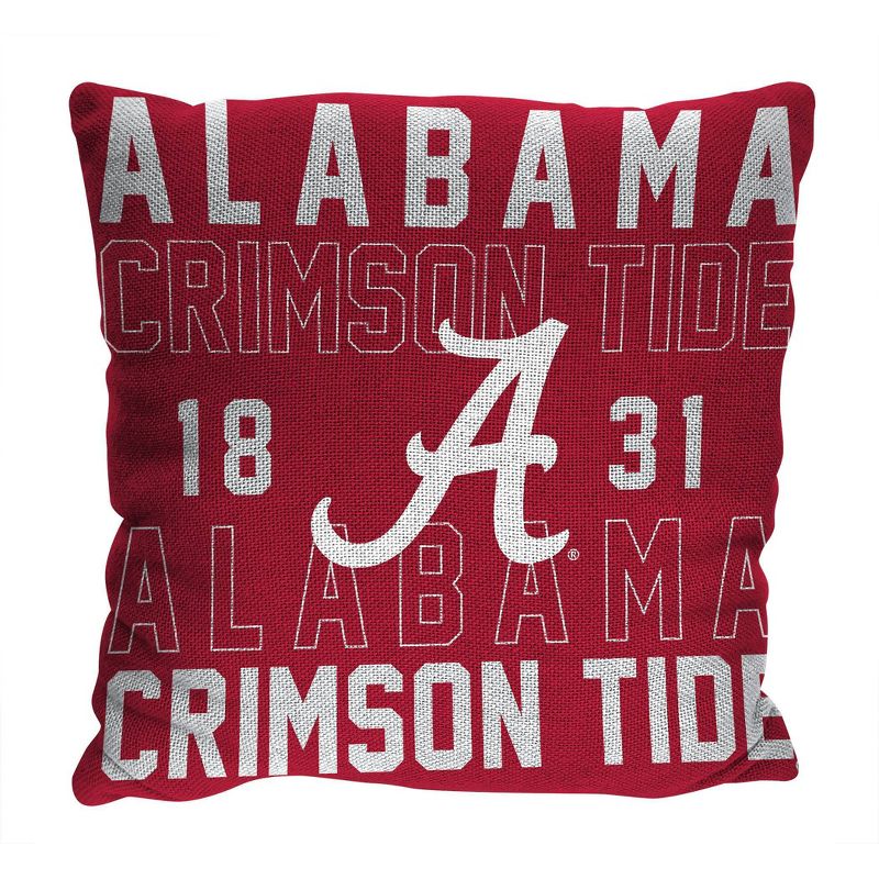 NCAA Alabama Crimson Tide Stacked Woven Pillow, 1 of 4