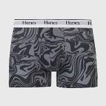 Hanes Originals Premium Men's Swirl Print Trunks - Gray