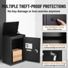 COZONY Large Package Delivery Box, Galvanized Steel Parcel Drop Box with Code Lock for Porch and Curbside - 3 of 4