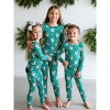 RuffleButts SoftSnooze Big Girls Ruffle Long Sleeve Pajama Set - 3 of 4