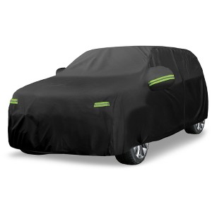 Unique Bargains Waterproof for Dodge Durango 2011-2023 Full Car Cover with Zipper Black - 1 of 4