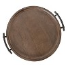 Kate and Laurel Bruillet Lazy Susan Tray, 20x20, Brown - 3 of 4