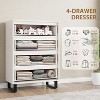 Jojoka 4 Dresser for Bedroom,Freestanding Vertical Drawer Cabinet with Storage for Living Room - 3 of 4