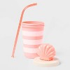 17 fl oz Tumbler with Figural Shell Lid Pink - Sun Squad™ - 2 of 3