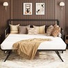 Daybed with Trundle, Twin Daybed with Pop Up Trundle Set, Metal Twin Bed Frame with Steel Slat Support, Sofa BedFrame for Kids/Teens/Adults - 4 of 4