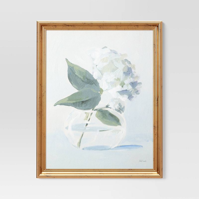 16&#34; x 20&#34; Harmonious Bouquet Framed Wall Cotton Canvas Board - Threshold&#8482;, 1 of 8
