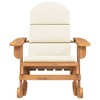 vidaXL Adirondack Rocking Chair with Cushions Solid Wood Acacia - 3 of 4