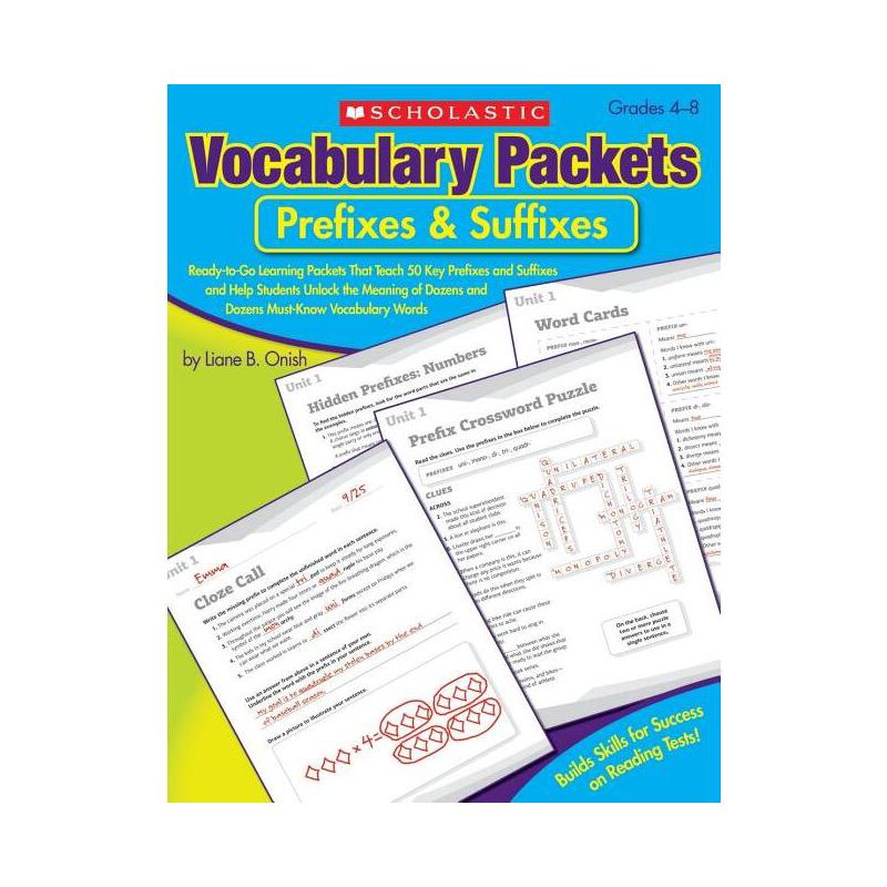 Vocabulary Packets: Prefixes & Suffixes - by  Liane Onish (Paperback), 1 of 2