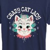 Women's - Instant Message - Crazy Cat Lady Short Sleeve Graphic T-Shirt - 2 of 4