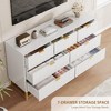 7 Drawer Dresser for Bedroom, 53.5" Wide Chest of Drawers with Golden Metal Handle & Legs, Modern Dresser Organizer TV Stand for Living Room Entryway - 2 of 4