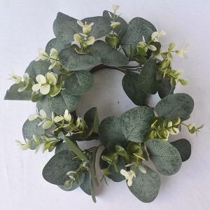 Artificial Greenery Wreath for Wedding Christmas Wreath with Eucalyptus Berries Flowers, Indoor Outdoor Wreaths for Wedding Table Party Home Decor - 1 of 4