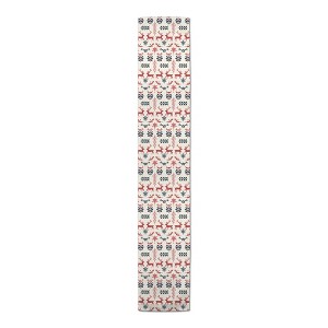 Scandinavian Reindeer Pattern  Table Runner - 1 of 3