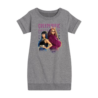 - Monster High - Creeperific Graphic Short Sleeve Fleece Dress