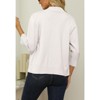 Women's 3/4 Sleeve Cropped Cardigan Sweater Open Front Short Shrugs Cardigans Lightweight Sweaters - 2 of 4