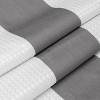 LunaLulinlk Easy Hang Waffle Stripe Premium Fabric Shower Curtain - 4 of 4