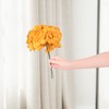 REGALWOVEN Silk Realistic Home Artificial Hydrangea Flowers Bouquets 11.8" 6 Pcs - 3 of 4