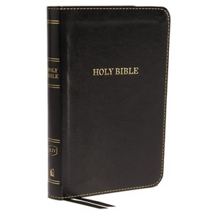 KJV, Thinline Bible, Compact, Imitation Leather, Black, Red Letter Edition - by  Thomas Nelson (Leather Bound) - 1 of 1