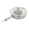 Oster Sangerfield 3 Piece 4 Quart Stainless Steel Saute Pan with Lid and Splatter Guard - 2 of 4