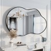 Apmir Irregular High-Strength Tempered Glass and Aluminum Alloy Framed French Cleat Mounted Wall Decor Bathroom Vanity Mirror - 4 of 4
