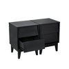Lycvki Mid Century Modern 2 Set Nightstands Made of MDF - 2 of 4