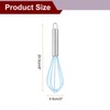 Unique Bargains Silicone Stainless Steel Non-Stick Coated Heat-Resistant Whisk 5 Pcs - 2 of 4