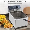 WhizMax 11L Electric Fryer with Basket & Lid 2.0, Deep Fryer for Restaurant Home Use, Adjustable Temperature, Stainless Steel, 110V - image 4 of 4