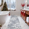Christmas Rug Washable Rug for Living Room, Snowflake Printed Mats - 3 of 4