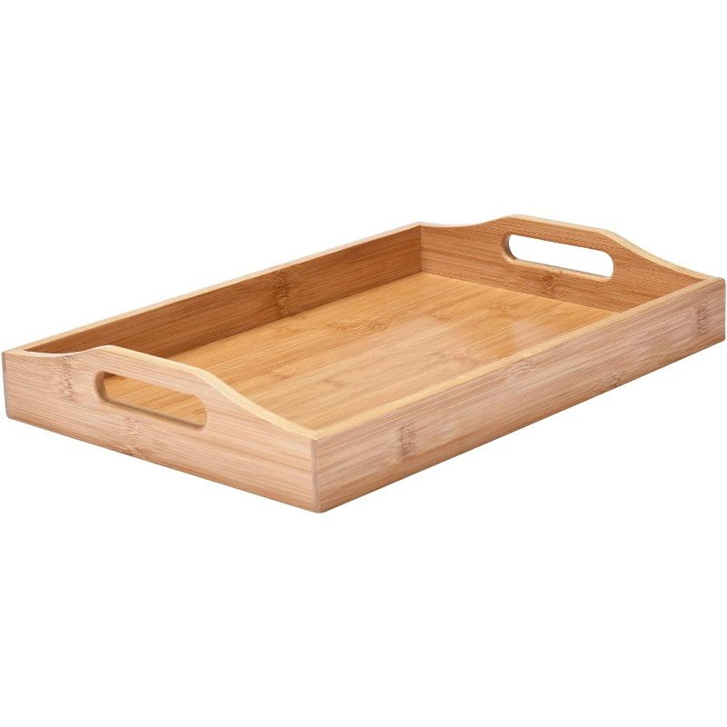 Prosumer's Choice Bamboo Serving Tray with Handles, Set of 3, 2 of 4
