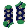 Hamburger Patterned Ankle Socks from the Sock Panda (Women's Sizes Adult Medium) - 2 of 3