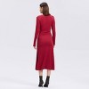 Women's Long Sleeve Twisted Midi Bodycon Dress - A New Day™ - 2 of 4