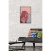 Trends International Hand Drawn Woman With Blowing Hair Framed Wall Poster Prints - 2 of 4