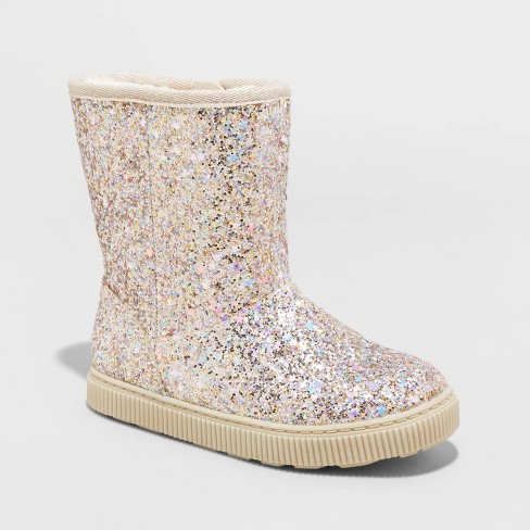 Toddler girl outlet gold boots