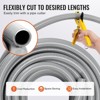 VEVOR 1/2-Inch Flexible Electrical Conduit, 100 ft, PVC Liquid-Tight Conduit Non-Metallic with 5 Straight and 5 90-Degree Conduit Connector, Grey - 4 of 4
