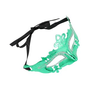 Unique Bargains Electroplated Half-face Party Mask 1 Pc - 1 of 4
