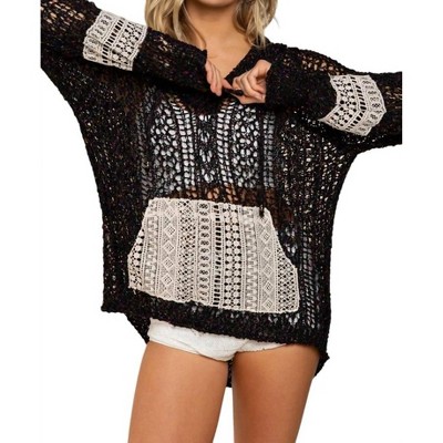 Women's Layered In Love Knit Pullover - POL