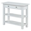 Retro Console Table with Drawer & Two Sturdy Shelves - Ideal for Entryway & Living Room - 2 of 4
