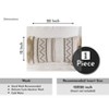 LISM 1 Pack Lumbar Throw Pillow Cover,Rectangular Boho Pillowcase - 2 of 4