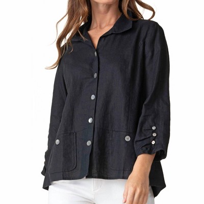 Women's Linen Solid Favorite Shirt - habitat