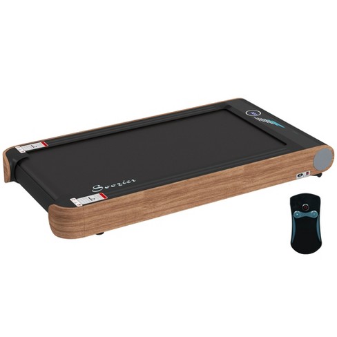 Soozier Walking Pad Under Desk Treadmill With Bluetooth Speaker, Wheels,  And Remote Control, 19.75 Wide Running Mat, Wood Look : Target