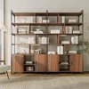 EUREKA ERGONOMIC Napa Wood Bookcase Cabinet, Bottom Storage, Adjustable Book Shelves - image 2 of 4