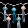 Northlight Jellyfish Patio Light Set - Blue and White - 6' White Wire - 10ct - 3 of 4