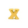 Black Bow Jewelry Letter X Bead Charm in 14k Yellow Gold Plated Sterling Silver - 2 of 4