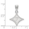 Black Bow Jewelry 10k White Gold Furman Paladins NCAA Medium Pendant - 2 of 3